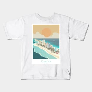 Cancun Mexico - Sunset Serenity Kids T-Shirt